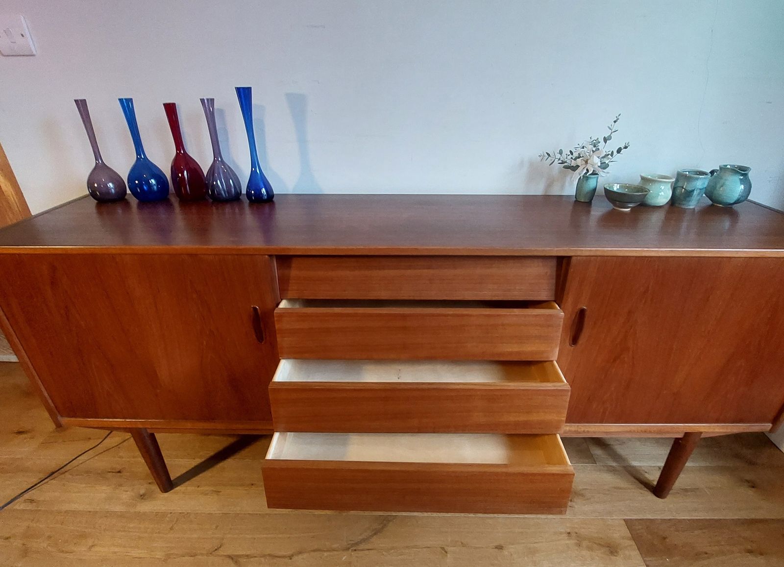 Mid Century Swedish Troeds Teak Trio Sideboard By Nils Jonsson photo 1895.0