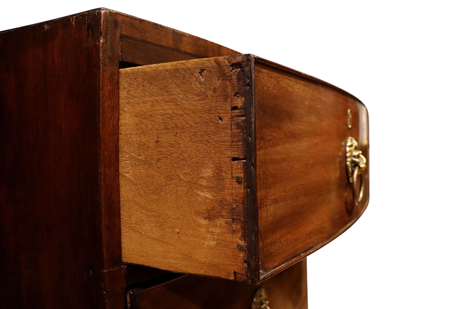 George III Bow Front Mahogany Chest Of Drawers, Circa 1800 photo 949.0