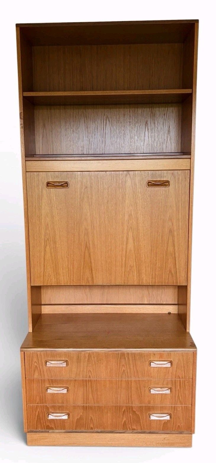 G Plan Fresco Teak Bookcase Chest Of Drawers Wall Unit Superior Quality Retro photo vinterior