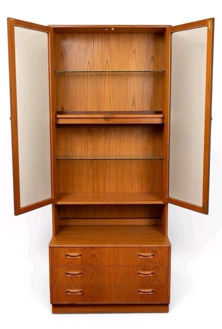 G Plan Fresco Teak Bookcase Chest Of Drawers Wall Unit Superior Quality Retro photo furniture