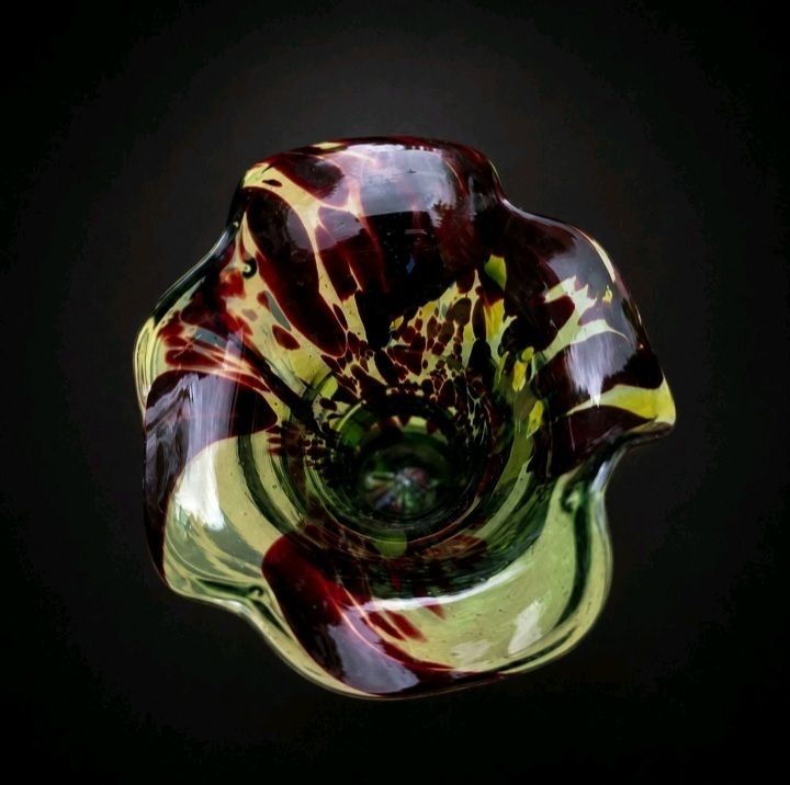 Vintage Hand Blown Art Glass Vase Murano Style Multicolour photo 254.99