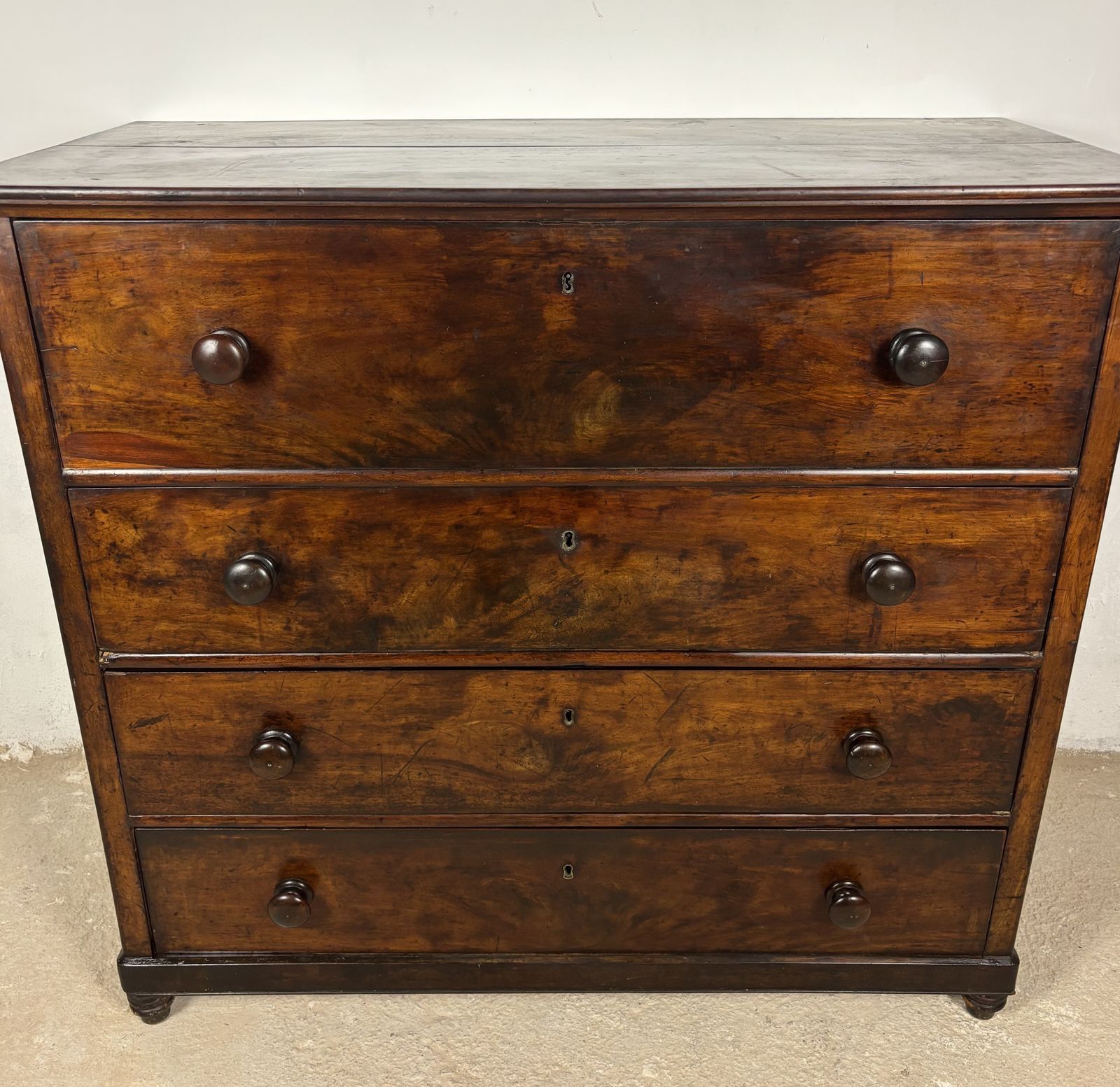 19th Century Spanish Colonial Walnut Secretary Chest With Fall Front Desk photo buy