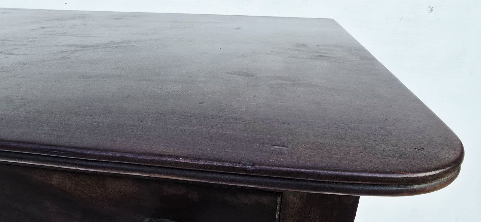 An Antique Regency Mahogany Writing Desk On Castors. photo buy