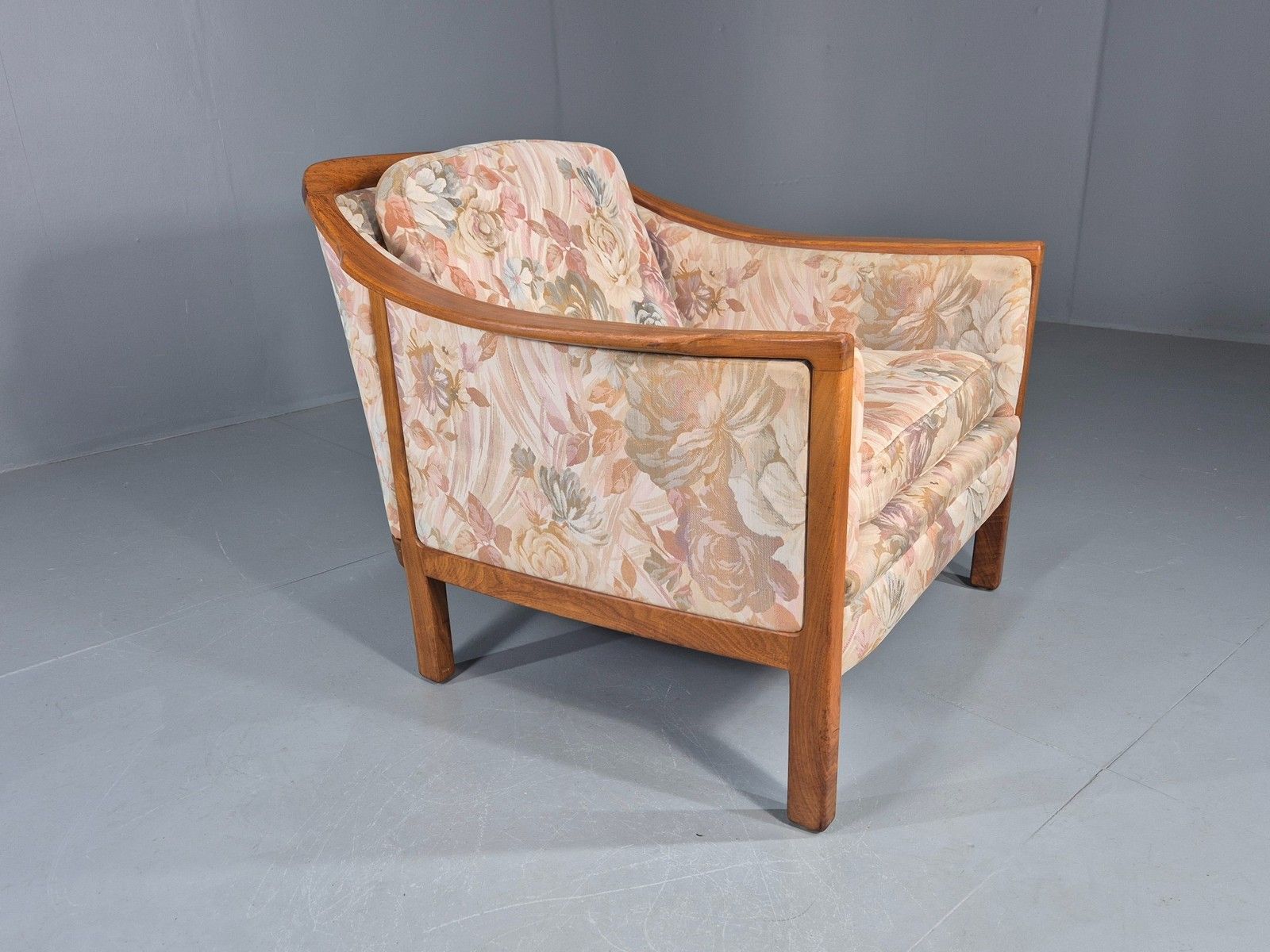 Vintage Mid Century Lounge Chair 1960 Swedish Brdr Andersen Retro Floral Eb11131 photo buy