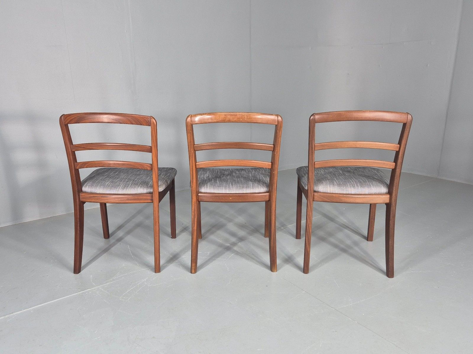 photo furniture 3 G Plan Dining Chairs Teak Frame New Upholstery 1980s Retro  Eb11760