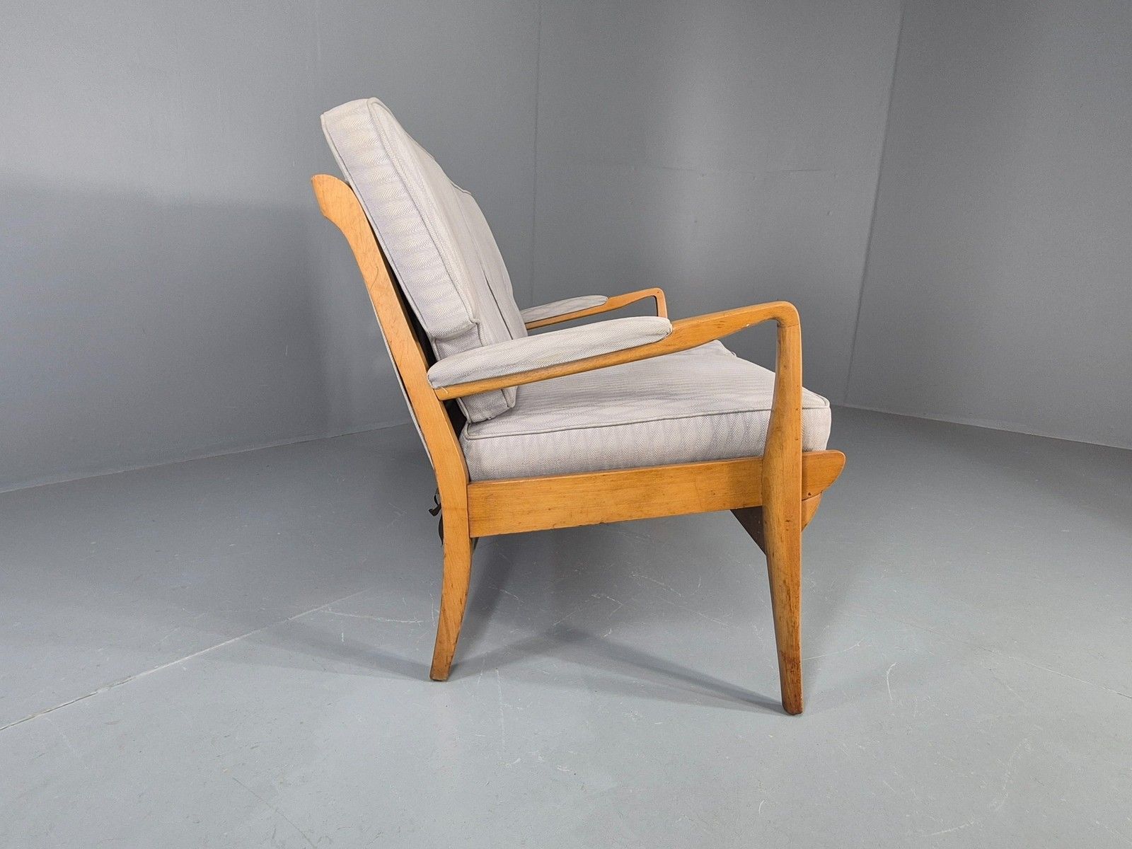 Furniture Vintage Cintique 2 Seater Sofa Mid Century 1950s Design Retro Eb11946 photo