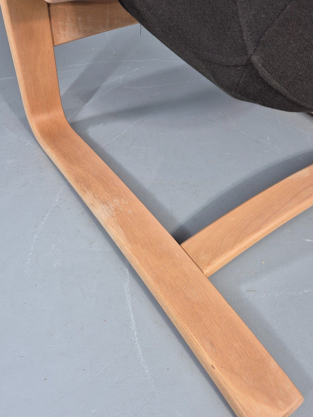 Vintage 1970s Lounge Chair Krokken By Fribytter Leather Bentwood Retro Eb11998 photo vinterior
