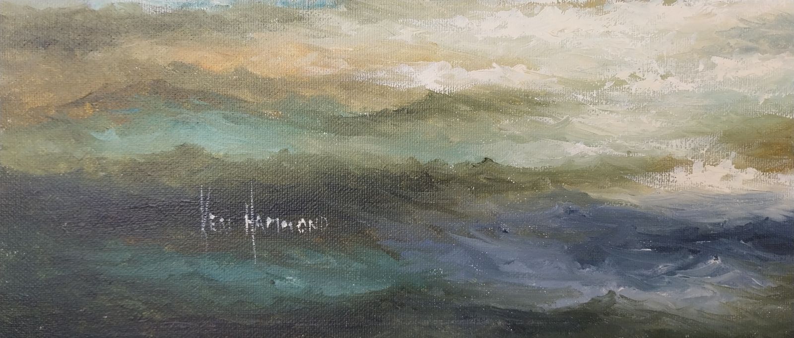 Seascape Oil On Canvass Tall Ships Marine Picture By Ken Hammond photo 375.0