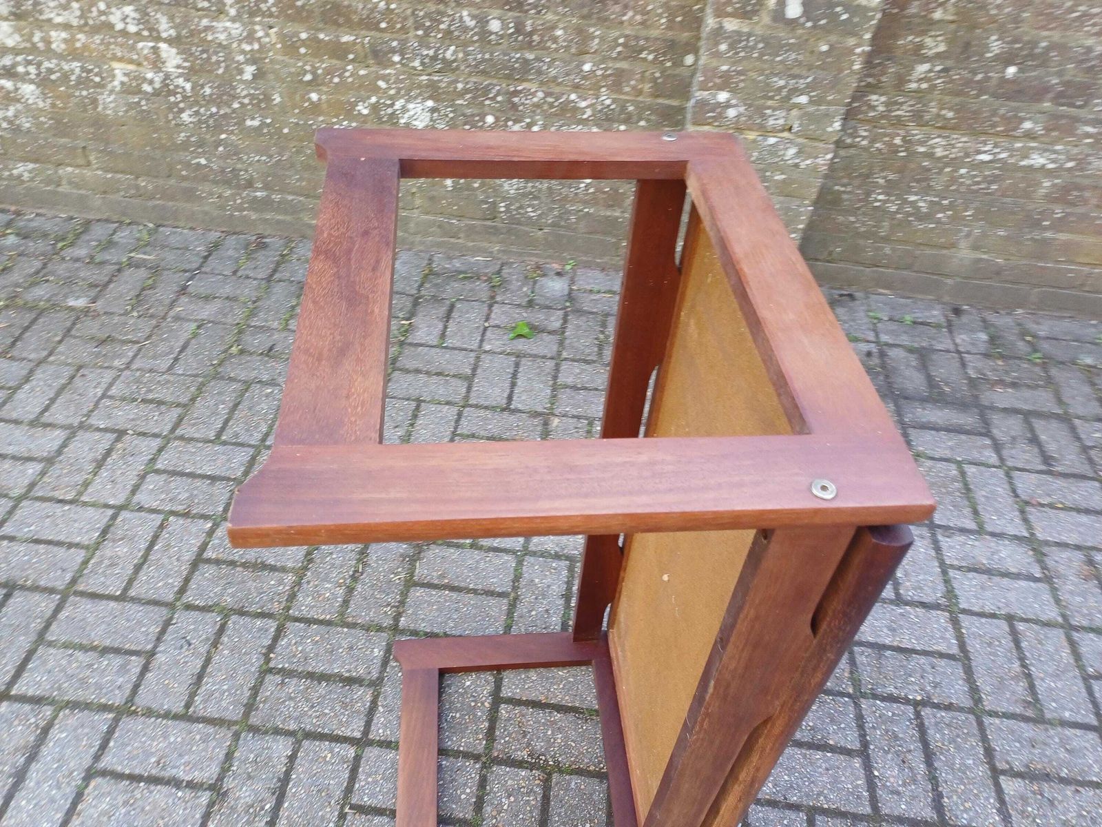 photo vintage 1970s Brutalist Teak Flame Tile Top Coffee Table And Drinks Trolley Danish Modern Retro Mid Century Furniture Set Free Hand Delivery