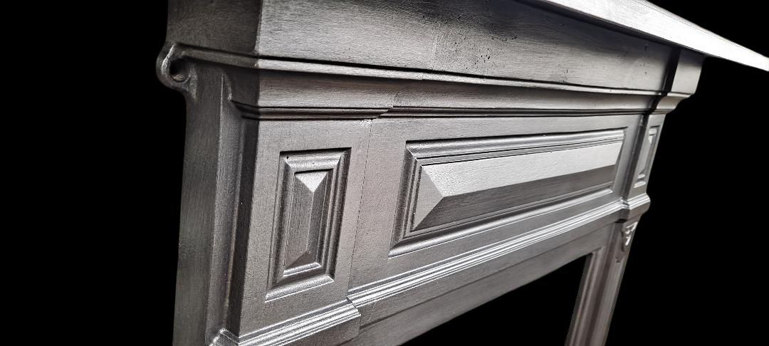 Original Antique Victorian Edwardian Cast Iron Fireplace Cast Iron Fire Surround photo Home Fixtures