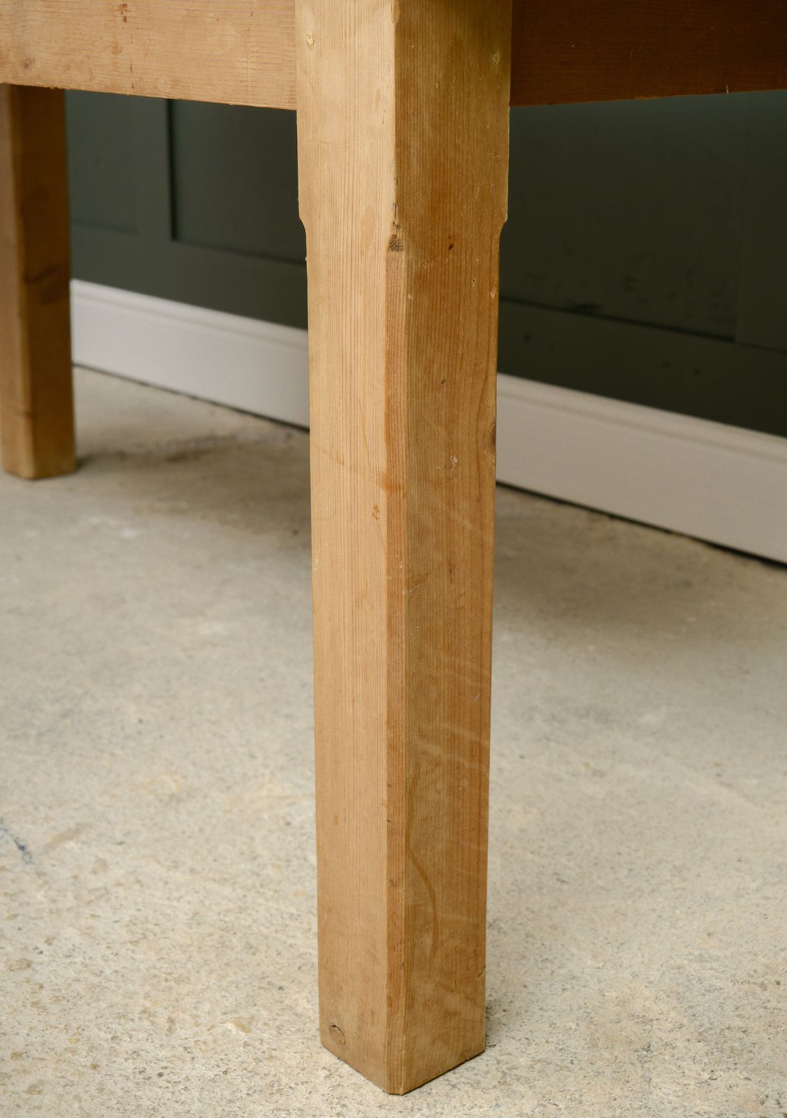 Plank Top Pine Dining Table   Reclaimed Wood   167 Cm photo vinterior