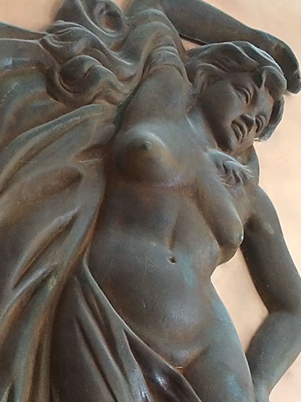 Large Wall Sculpture Of The Goddess Venus. France 1930s. photo Art