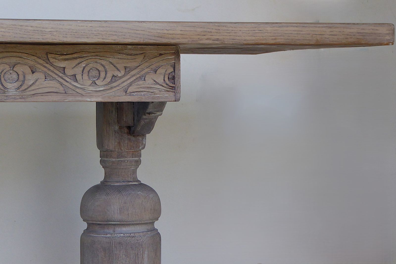 1900.0 Antique French Refectory Weathered Dining Kitchen Table 183 X 78 X 77  Seats 8 photo