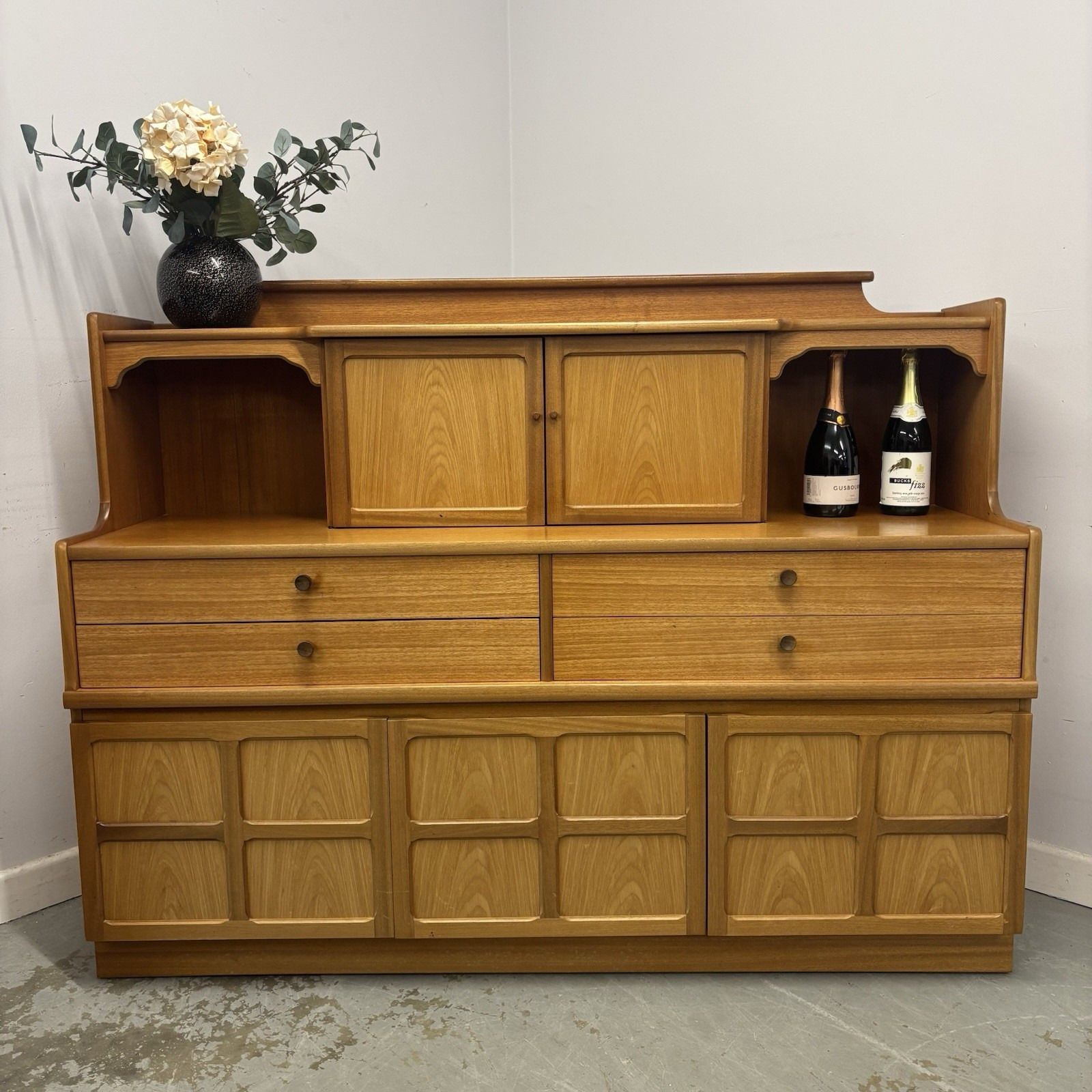 Mid Century Nathan Furniture Oak Sideboard Dresse