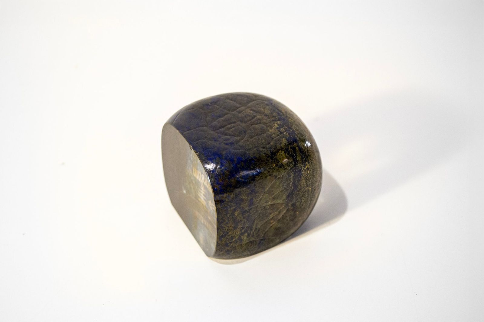 Petroglyph Glass Sculpture Paperweight By Göran Wärff For Kosta Boda, Sweden, 1960s photo for sale