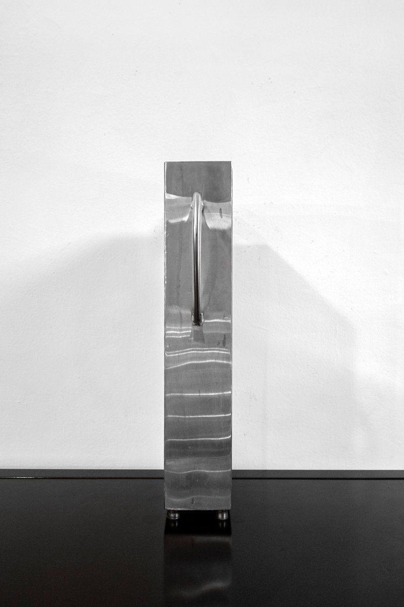 Metal Vase By Aldo Rossi, Italy, 1980s photo for sale