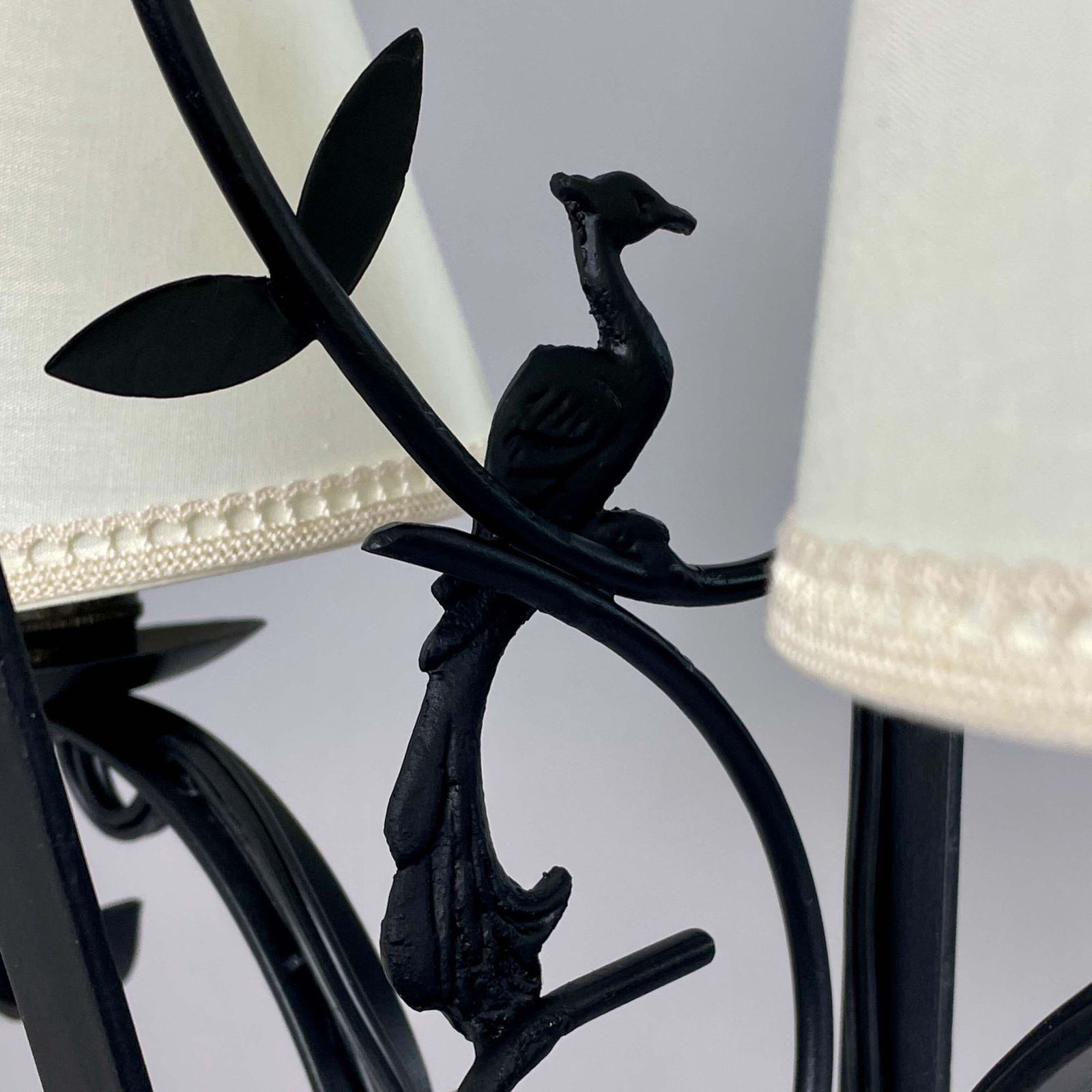 Art Deco Wrought Iron Pendant, Bjerkas Armatur, Sweden 1930s To 1940s photo buy