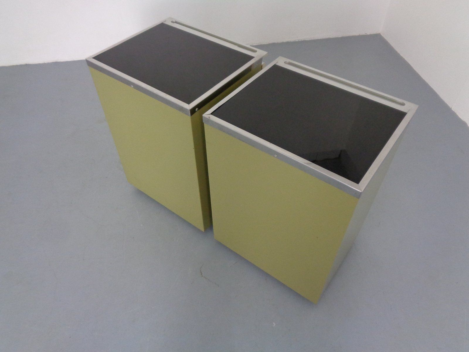 photo buy Steel Mobile Medical Cabinets With Drawers From Baisch, Germany, 1950s, Set Of 2