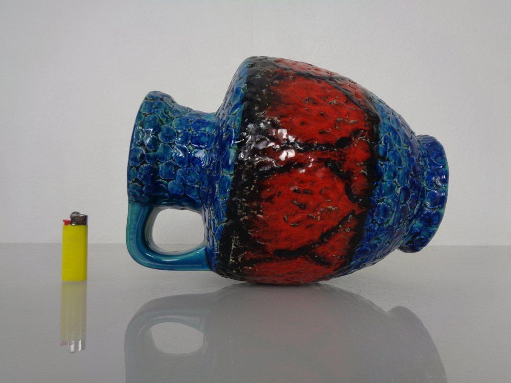Pop Art 216 25 Ceramic Vase From Bay Keramik, Germany, 1970s photo vintage