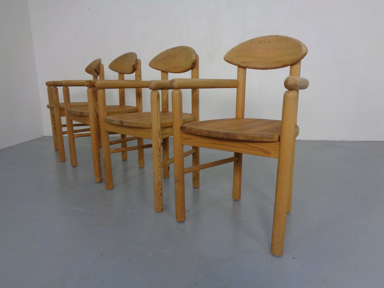 Danish Pine Dining Chairs By Rainer Daumiller For Hirtshals Sawværk, 1970s, Set Of 4 photo Furniture
