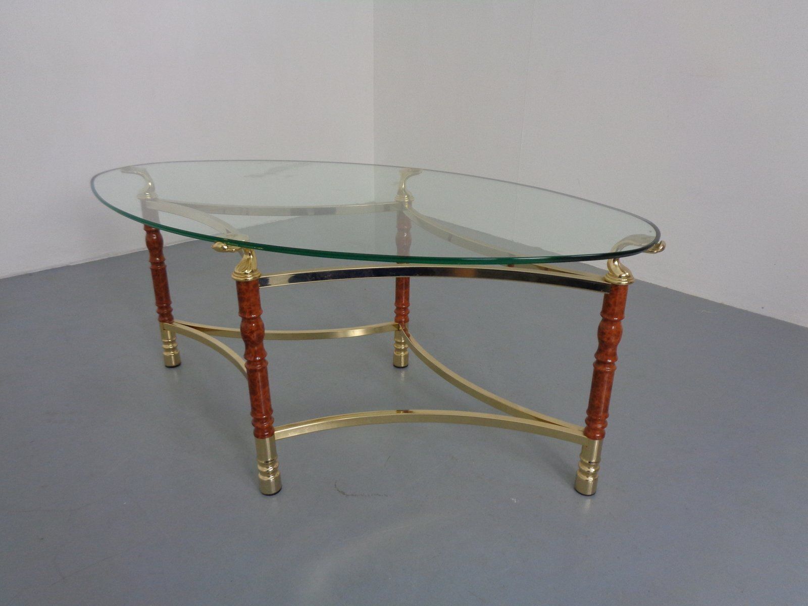 Hollywood Regency Glass Tables, Italy, 1970s, Set Of 2 photo vintage