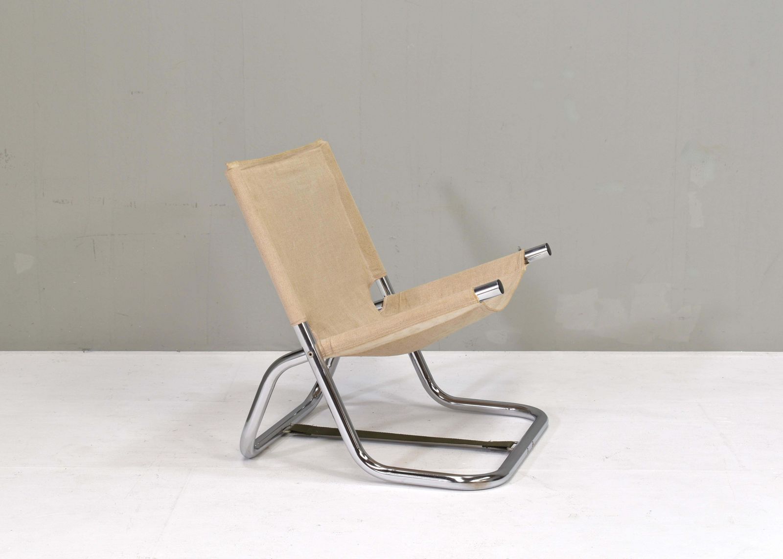 Folding Chair By Or In The Style Of Börje Johanson In Canvas, Scandinavia 1970's photo 1074.0