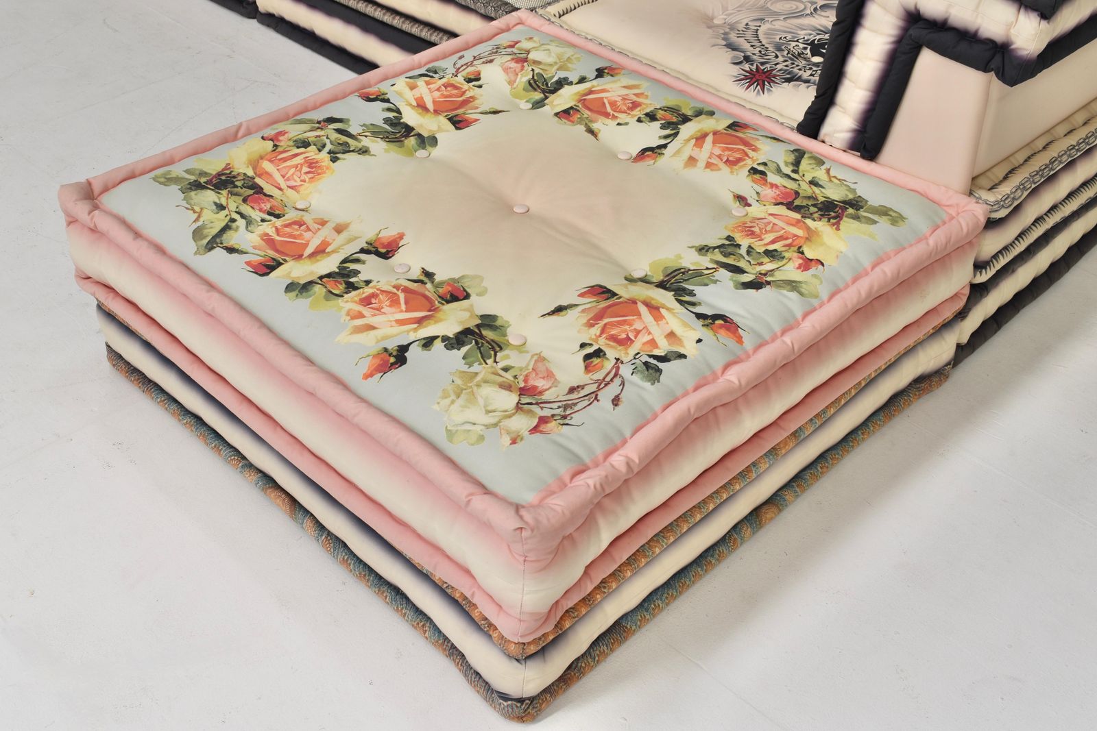 Exclusive Jean Paul Gaultier Edition Mah Jong Sofa By Roche Bobois   France photo vintage
