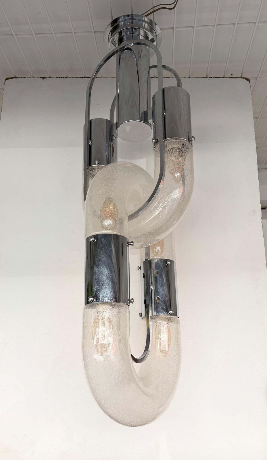 Pendant Lighting Murano Glass And Metal By Aldo Nason For Mazzega, Italy, 1970s photo vinterior