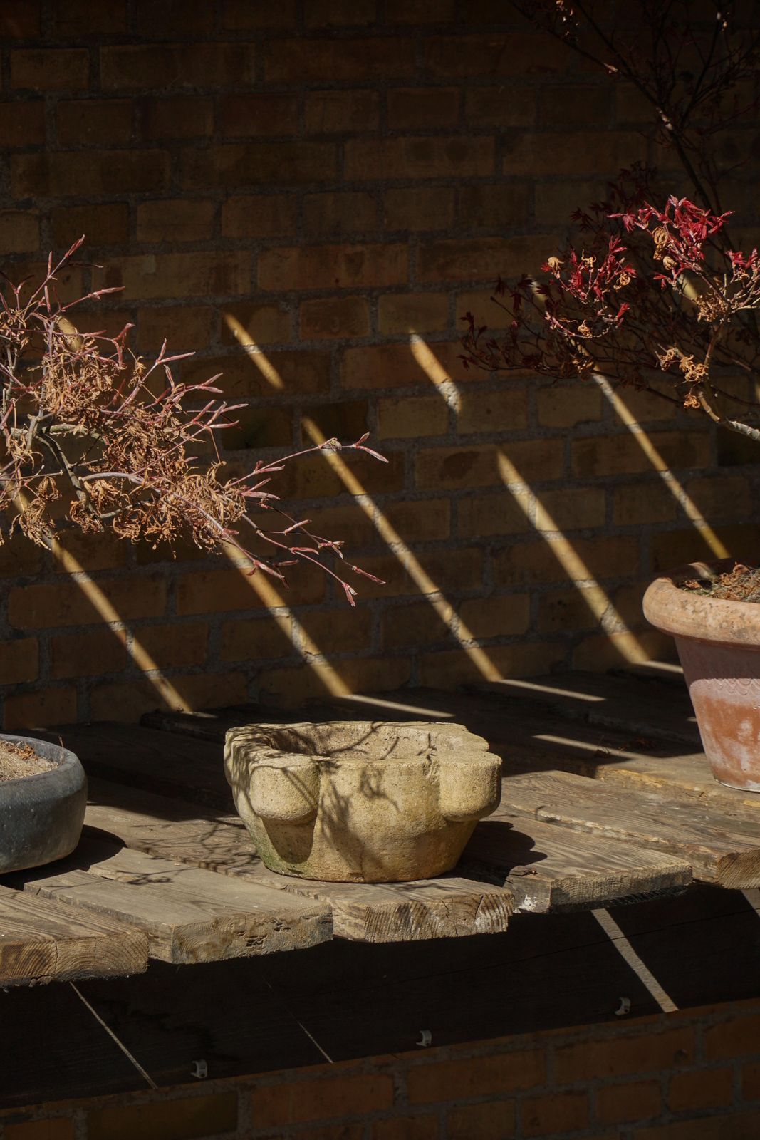 French Art Deco, Vintage Cast Stone Garden Planter With Organic Form, 1930s photo furniture