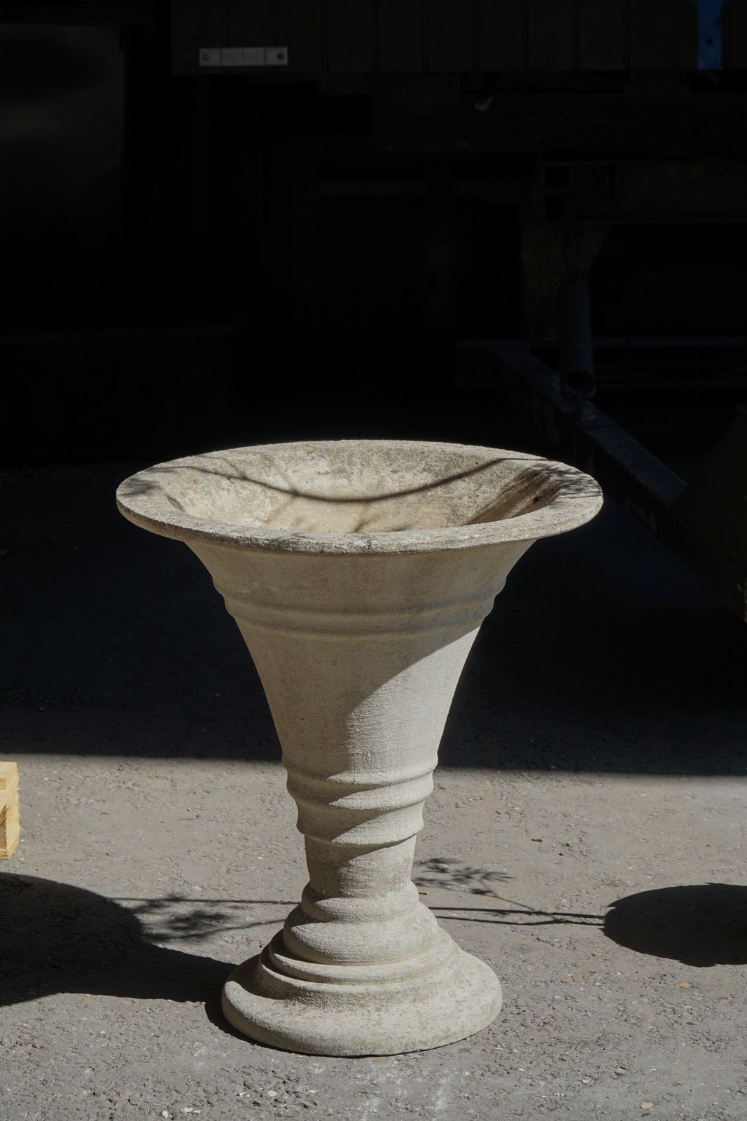 Cast Concrete Urn / Garden Planter, Mid 20th Century, Scandinavia, 1970s photo furniture