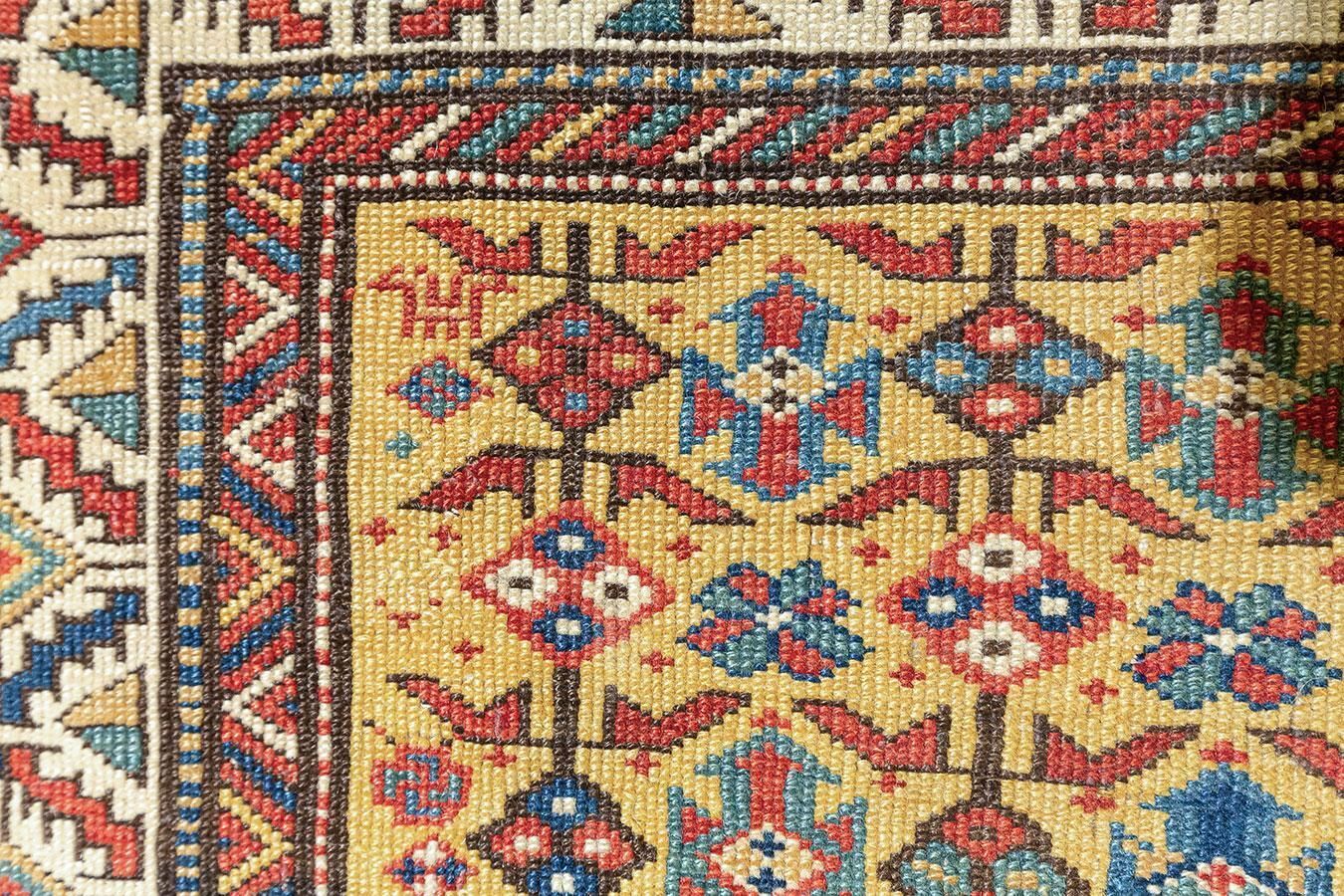 Antique Daghestan Rug, Geometric Motifs, Caucasus photo buy