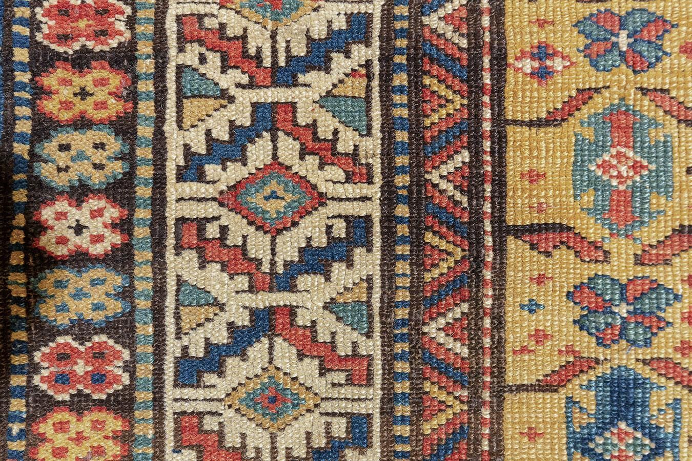 Antique Daghestan Rug, Geometric Motifs, Caucasus photo vintage