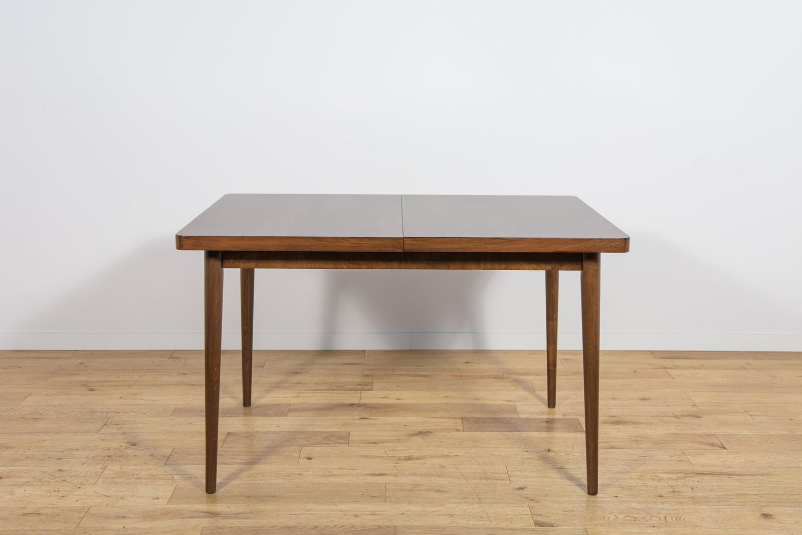 Mid Century Walnut Dining Table By Bohumil Landsman For Jitona, Former Czechoslovakia, 1960s photo for sale