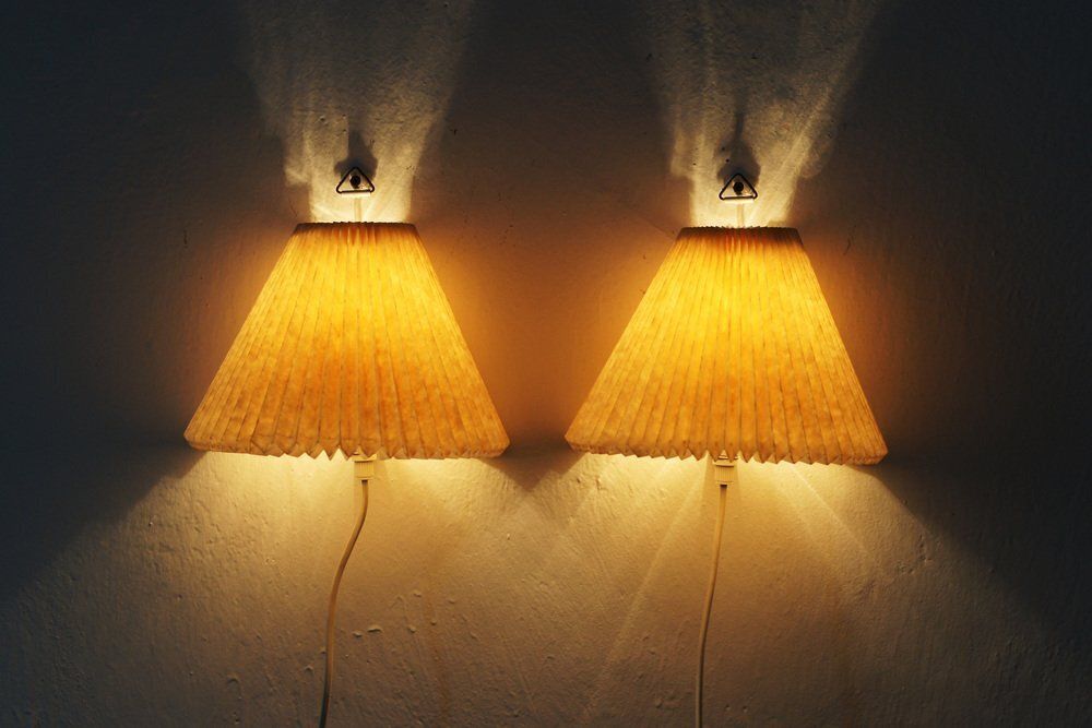 Model 203 Wall Lights By Henning Seidelin For Le Klint, Denmark, 1960s, Set Of 2 photo vinterior