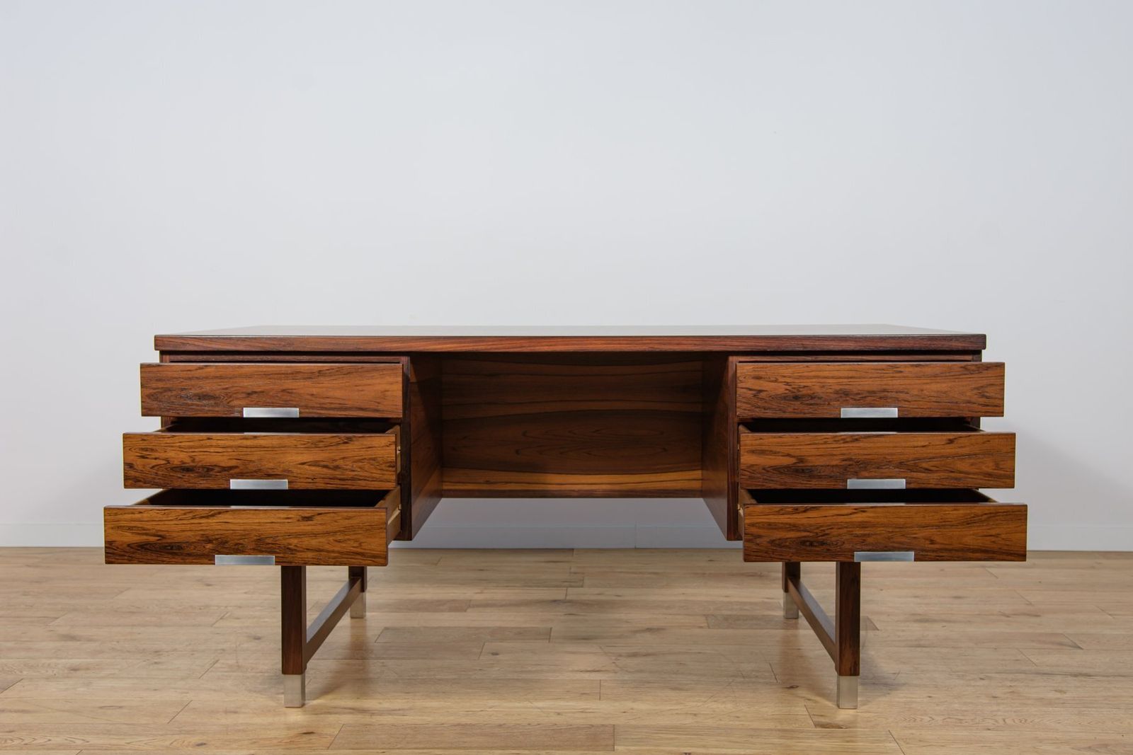 3795.0 Mid Century Modern Rosewood Desk From Eigil Petersens Møbelfabrik, Denmark, 1970s photo