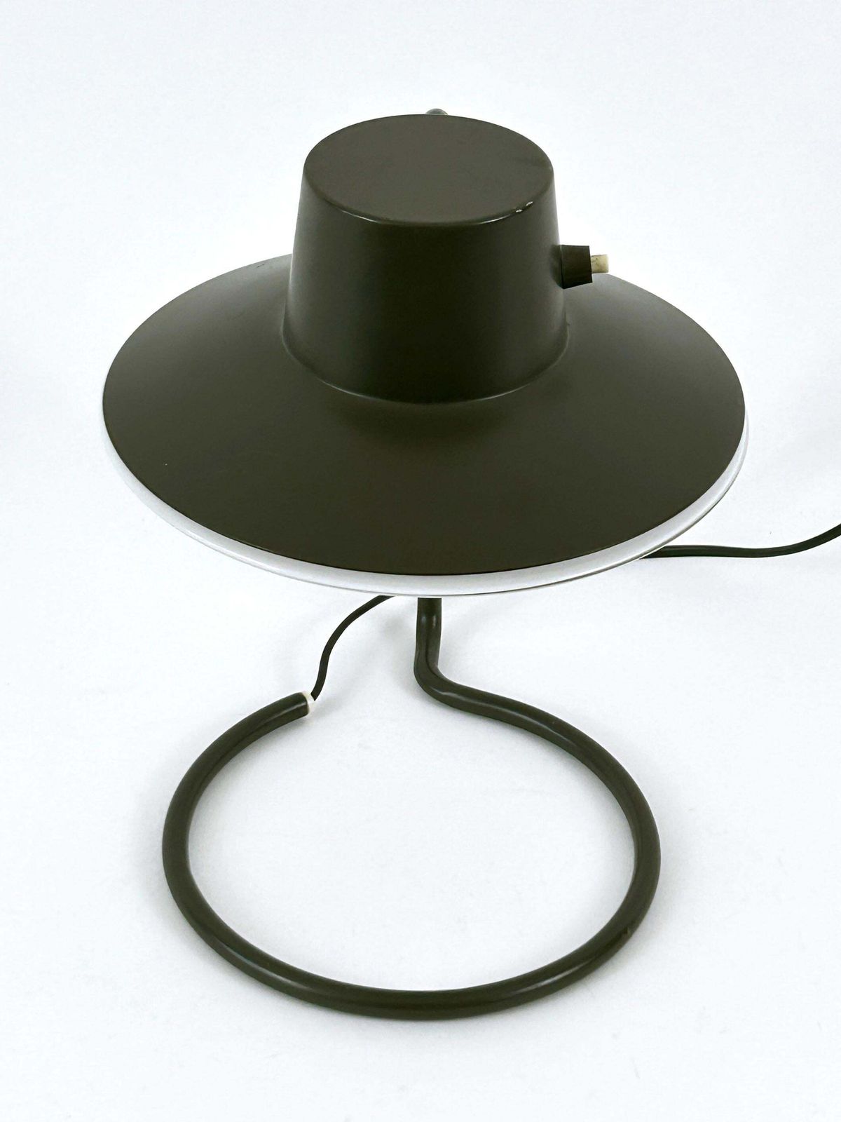 Early Dark Brown Oxford Table Lamp By Arne Jacobsen For Louis Poulsen 1960s photo 7399.0