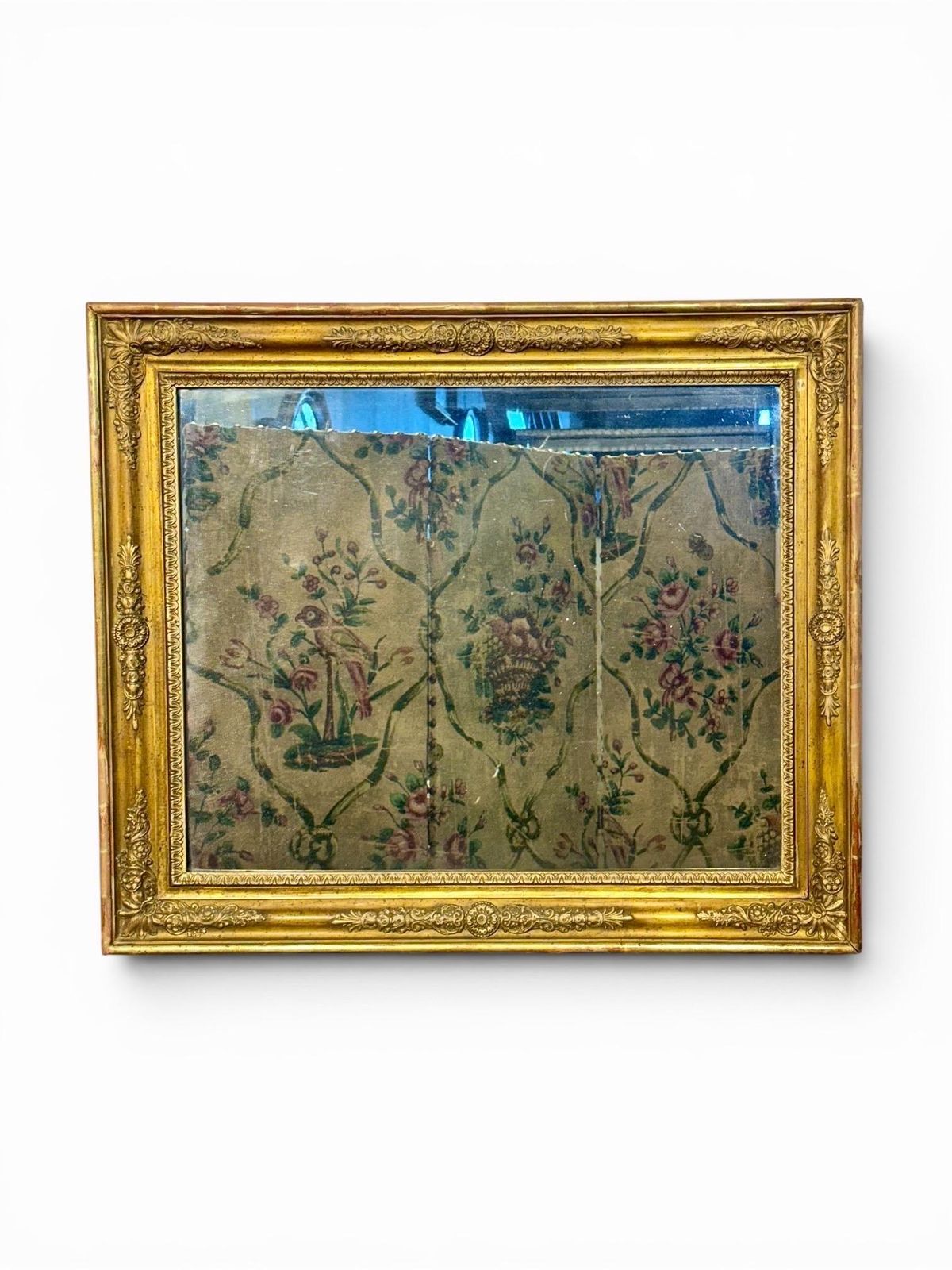 photo for sale French Restoration Giltwood Mirror With Mercury Glass, Circa 1830
