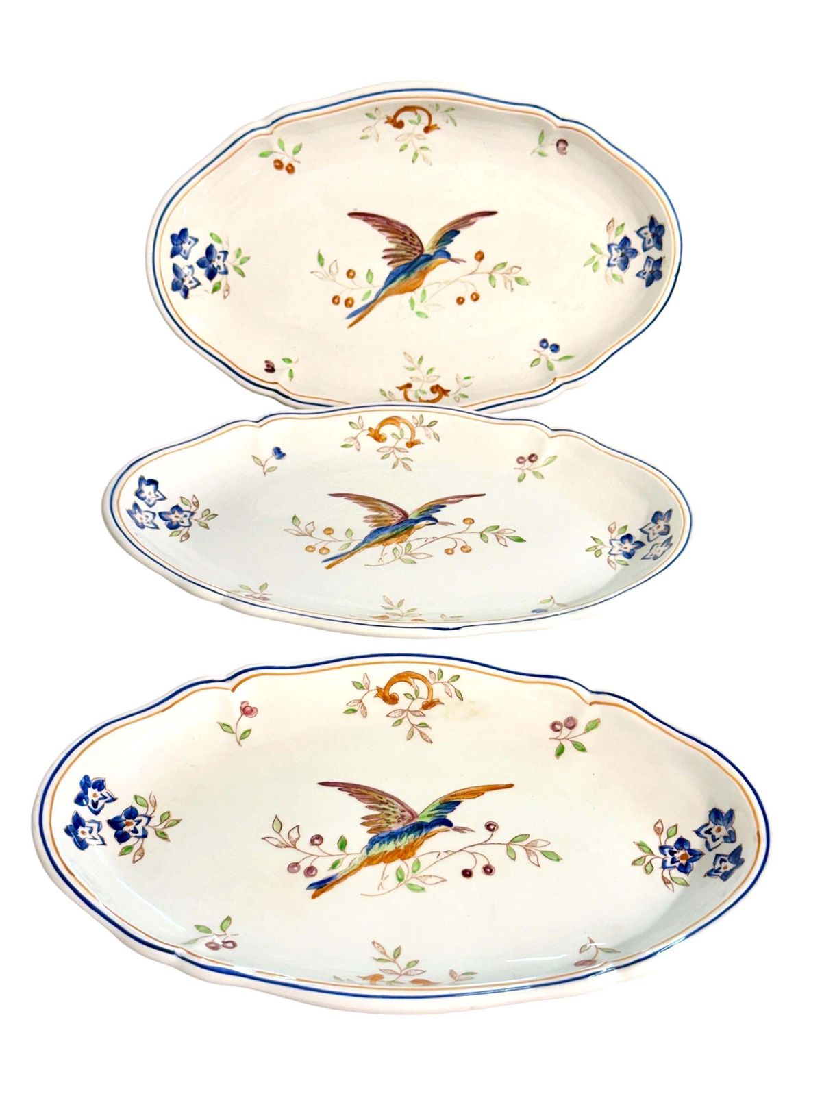1924.0 46 Pieces French Faience Dinner Service, "Cléry" By Moustiers photo