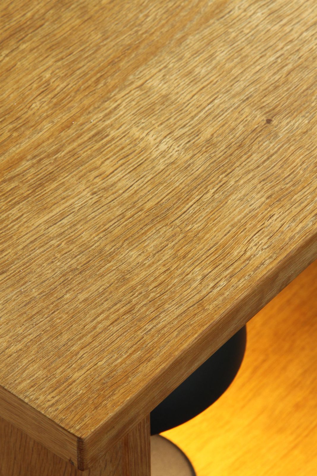 Furniture Vintage Mid Century Brutalist Danmark Oak Desk, Style Of Henning Kjærnulf photo