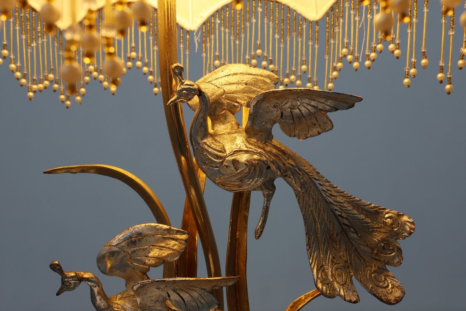 Hollywood Regency Theatrical Table Lamp From Galeotti, Italy, 1970s photo vintage