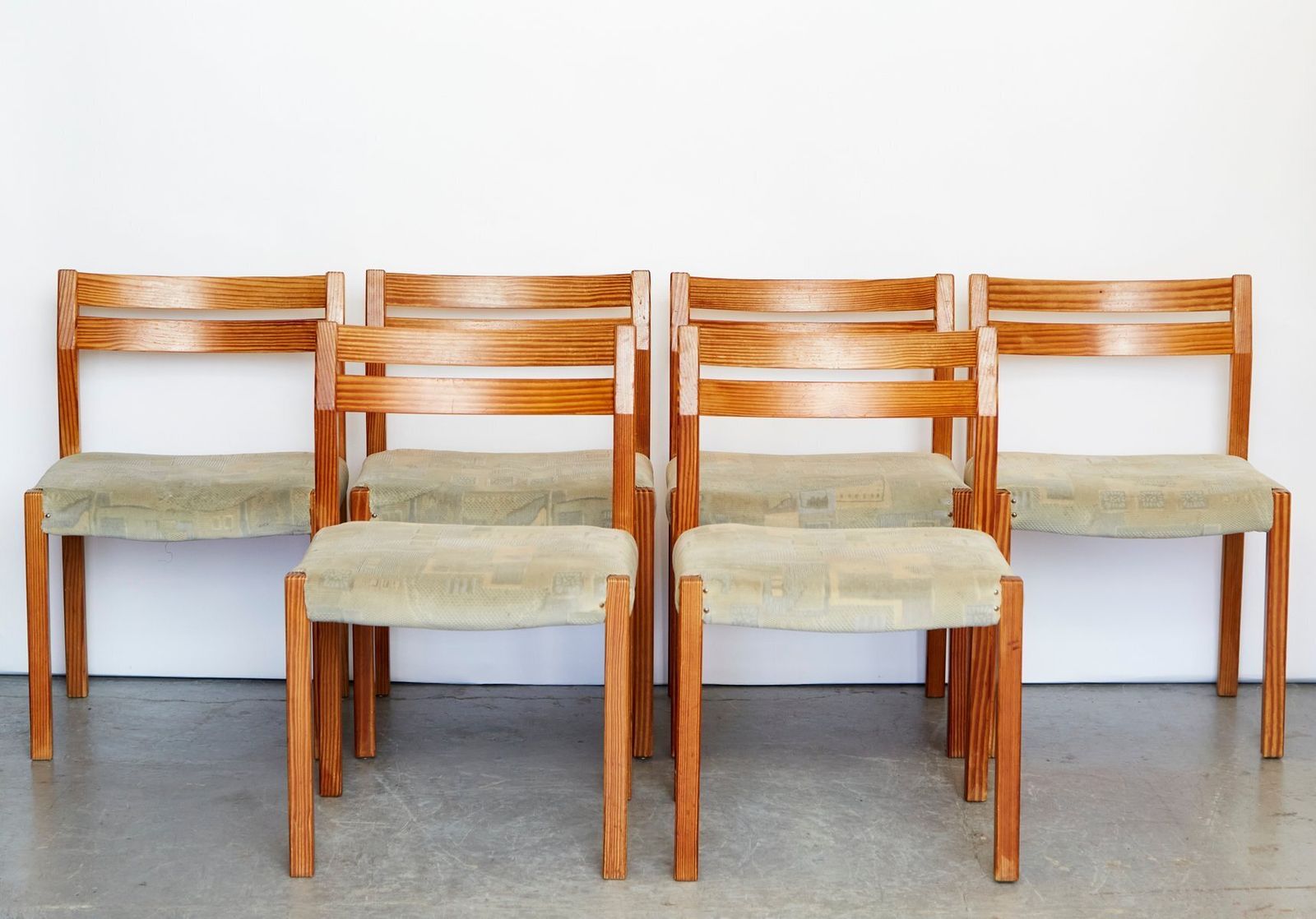 Pine No. 404 Dining Chairs By Niels O. Møller Moller For J.L. Møller, 1970s, Set Of 6