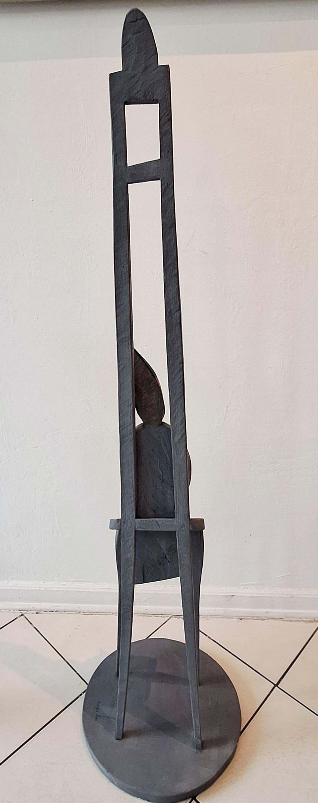 My Ocean   Figurative Wooden Sculpture, Polichrome, Polish Art photo Art
