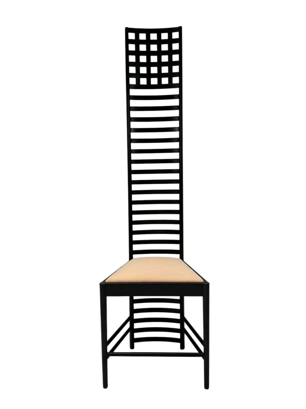 1980s Hill House 1 Chair By Charles Rennie Mackintosh For Cassina Italy photo vintage