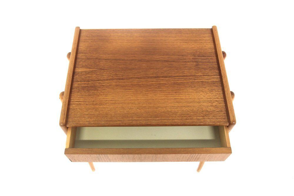 Teak Bedside Table From Ab Carlströms, Sweden, 1960s photo Furniture