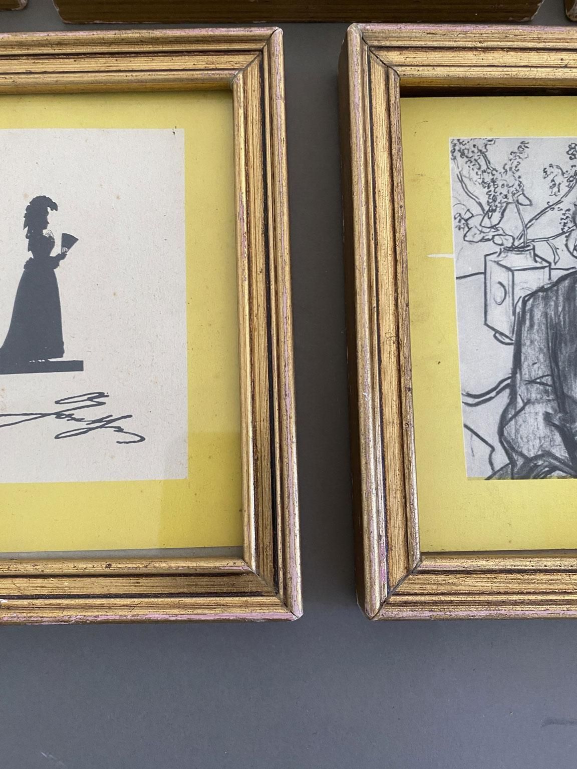 photo furniture Zwart-wit expressionistische tekeningen, eind 20e eeuw, Italië