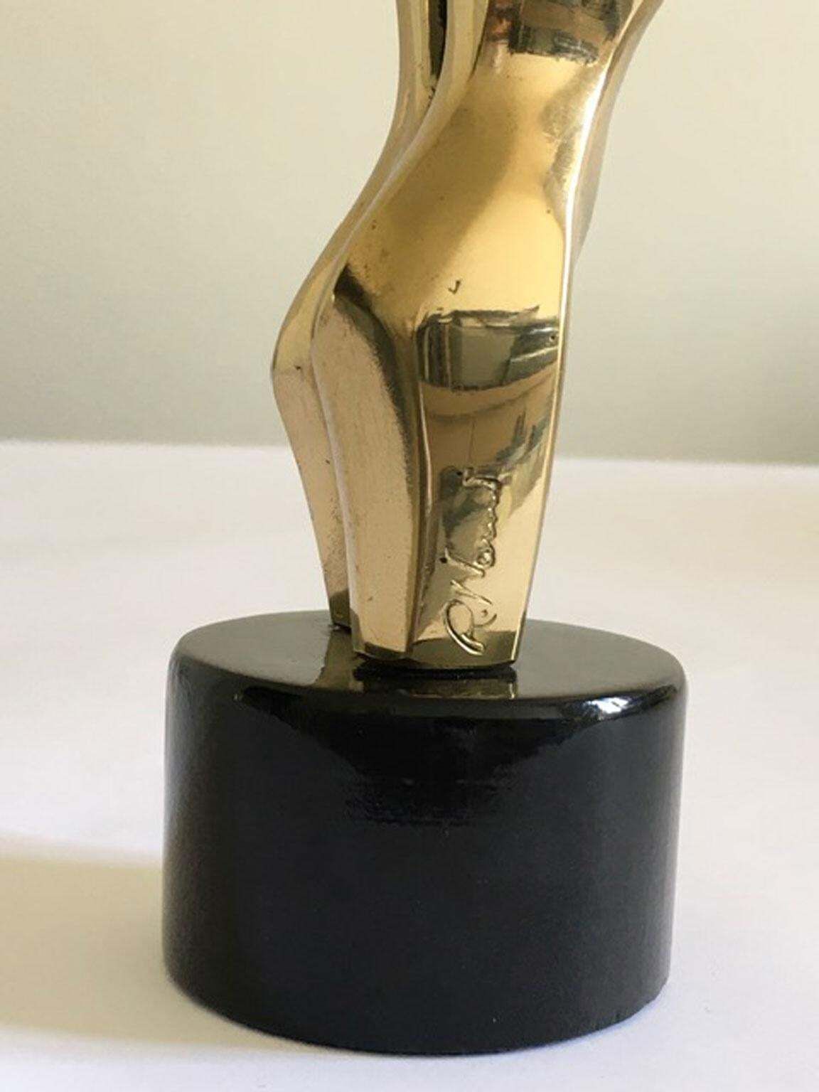 Buste féminin nu en bronze, multiple, fin du XXe siècle, Italie, années 1980, par Nanut photo vintage