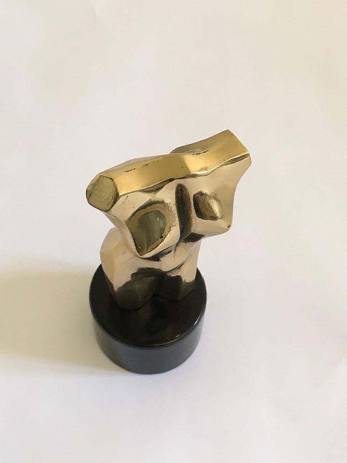 Art Buste féminin nu en bronze, multiple, fin du XXe siècle, Italie, années 1980, par Nanut photo
