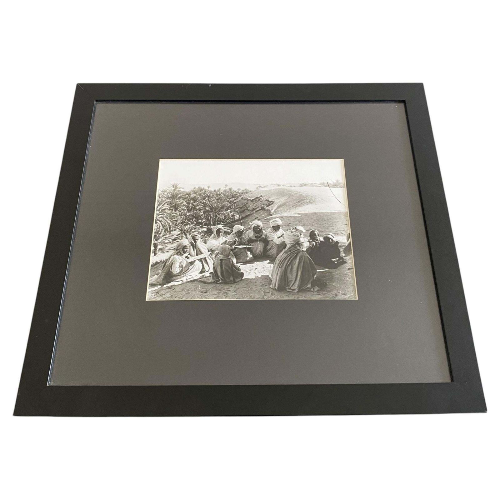 Egypte 1950, zwart-witfoto's van de Saharawoestijn in hedendaagse lijst