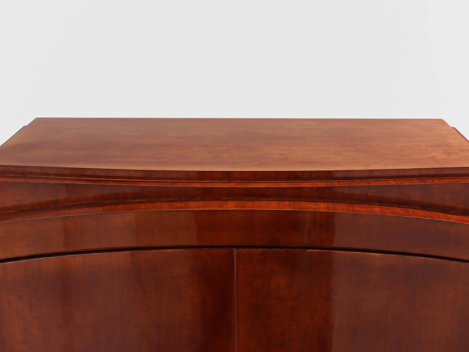 photo for sale Cabinet Jules Leleu en acajou et métal nickelé, 1930