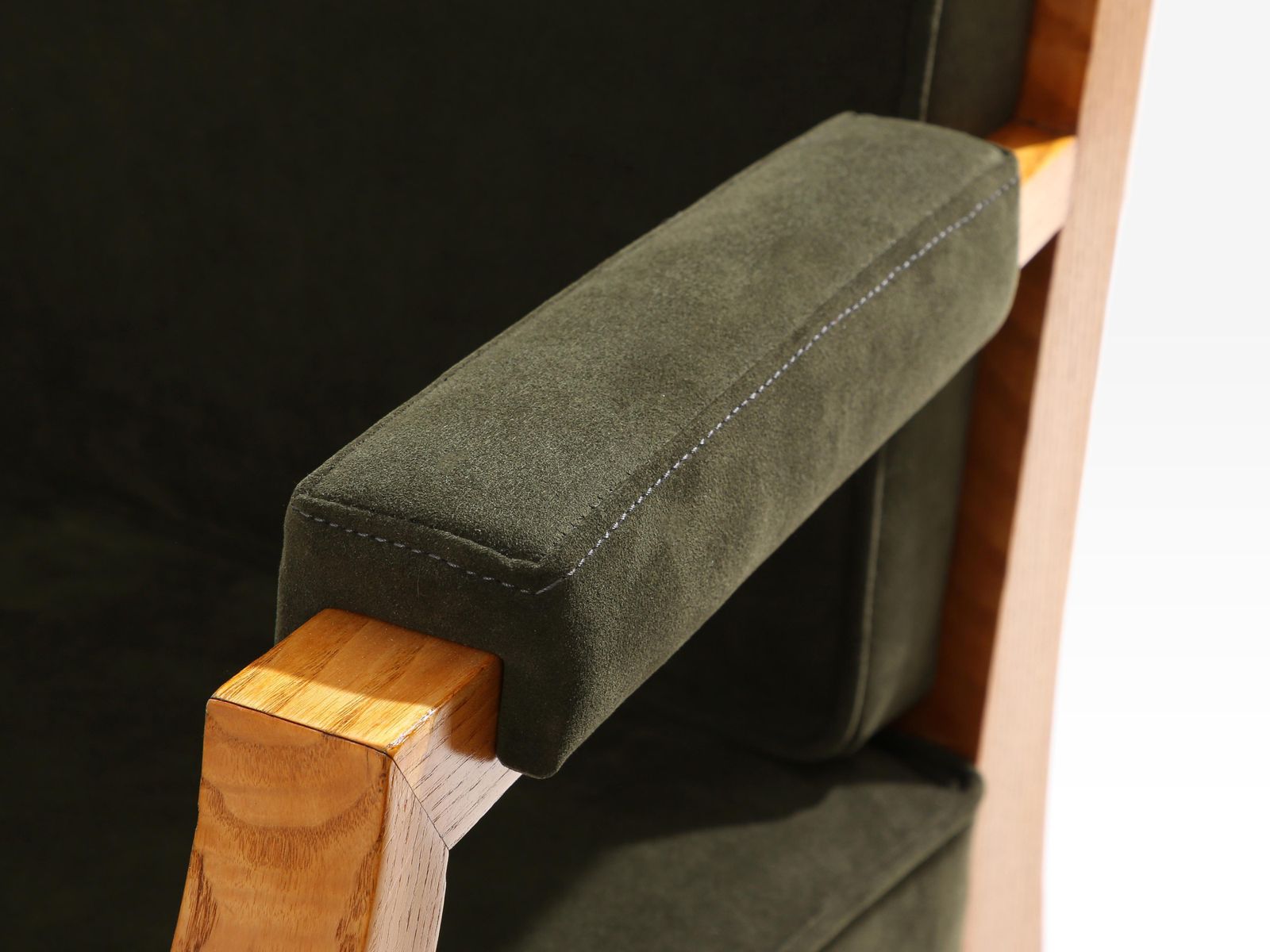 photo for sale André Arbus Set Of Four Ash Wood Neoclassical Armchairs 1940s